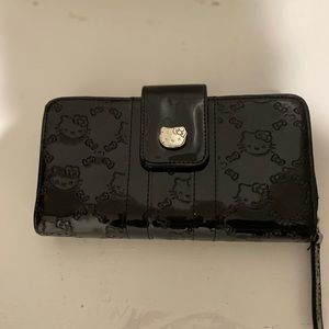 Hello Kitty Black Patent Wallet